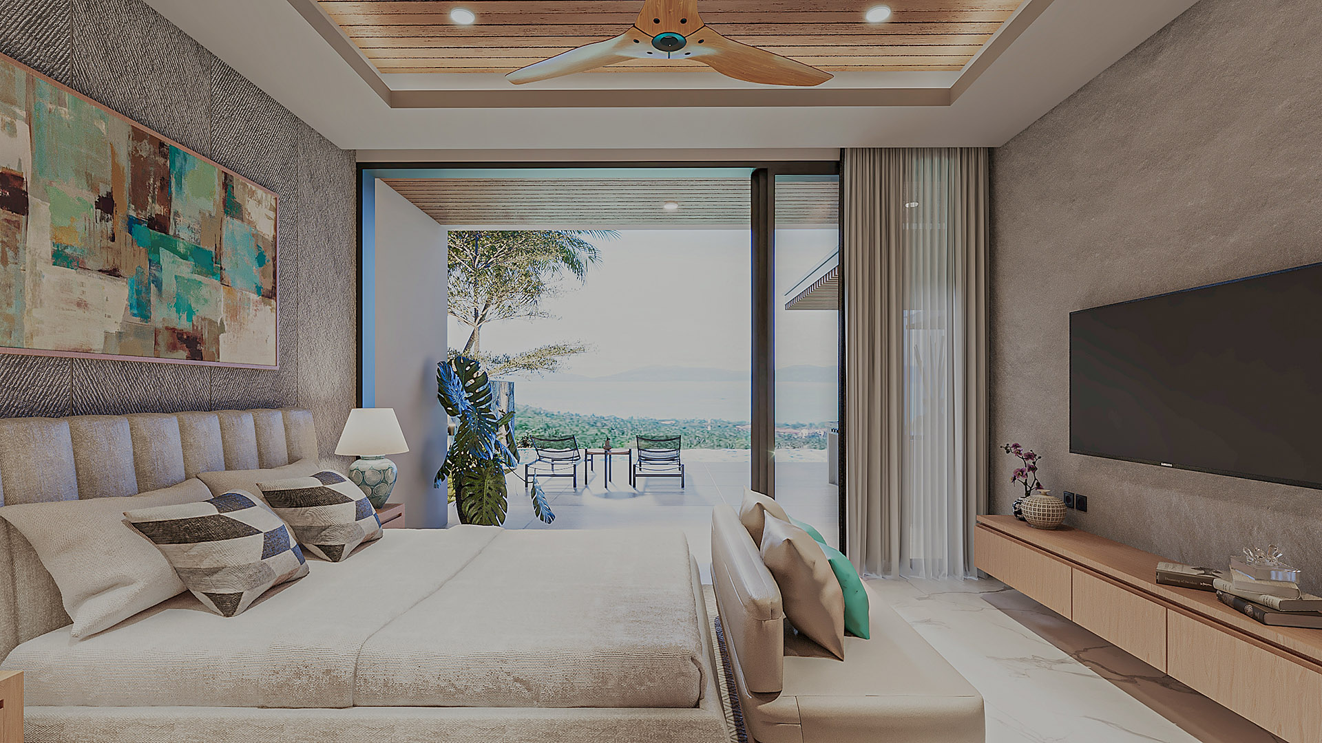 Sense 8 – Sensational 3 to 4 Bedroom Seaview Villa in Chaweng Noi for Sale