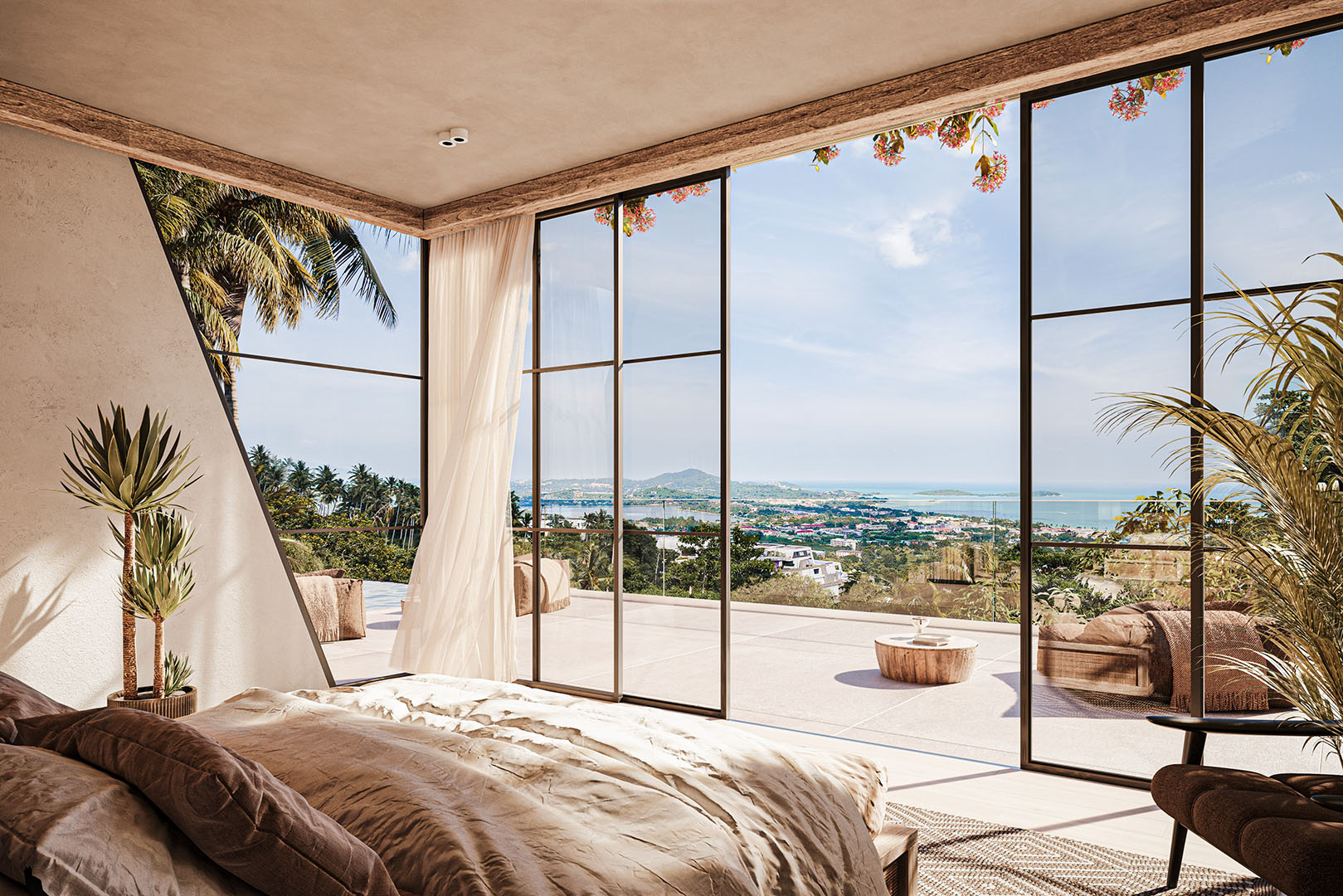 Chandra Villas – Mediterranean 3 Bedroom Seaview Pool Villa in Chaweng