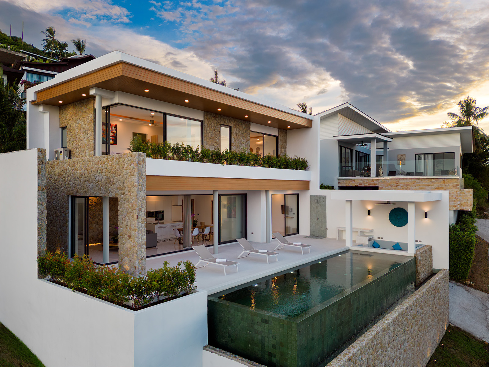 (SOLD) Enchanting 3 Bedroom Seaview Pool Villa in Bophut for sale