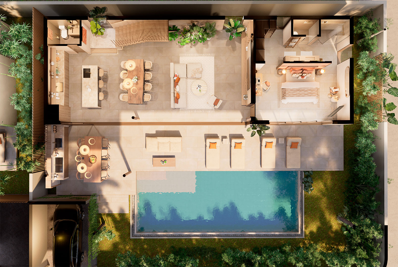 Pacific Noma – Beachside 4 to 5 Bedroom Garden Pool Villa in Maenam: Pacific Noma – Beachside 4 to 5 Bedroom Garden Pool Villa in Maenam