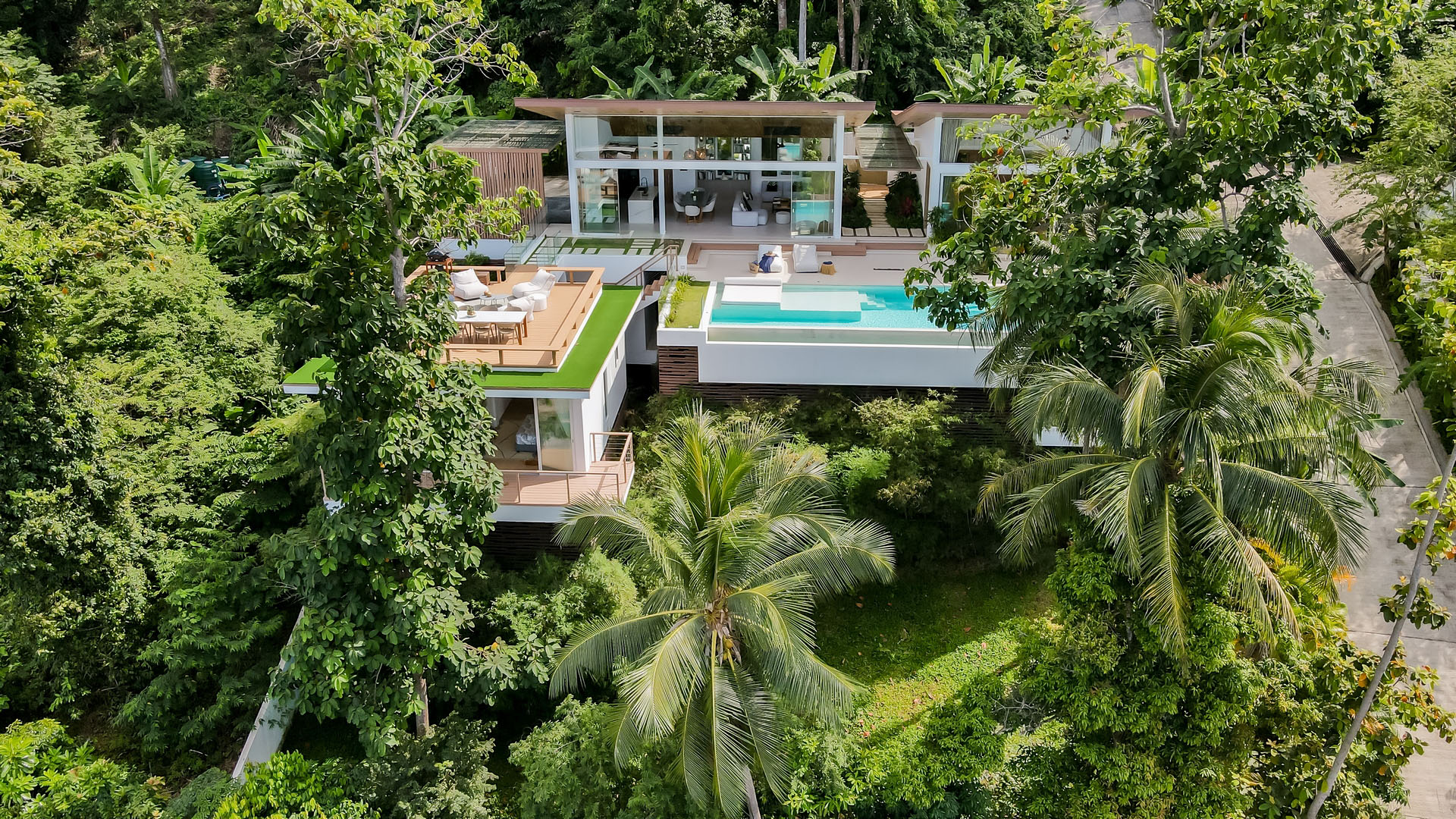 (SOLD) Pacific Palisade - Contemporary Tropical 4 Bedroom Seaview Pool Villas in Bang Por 