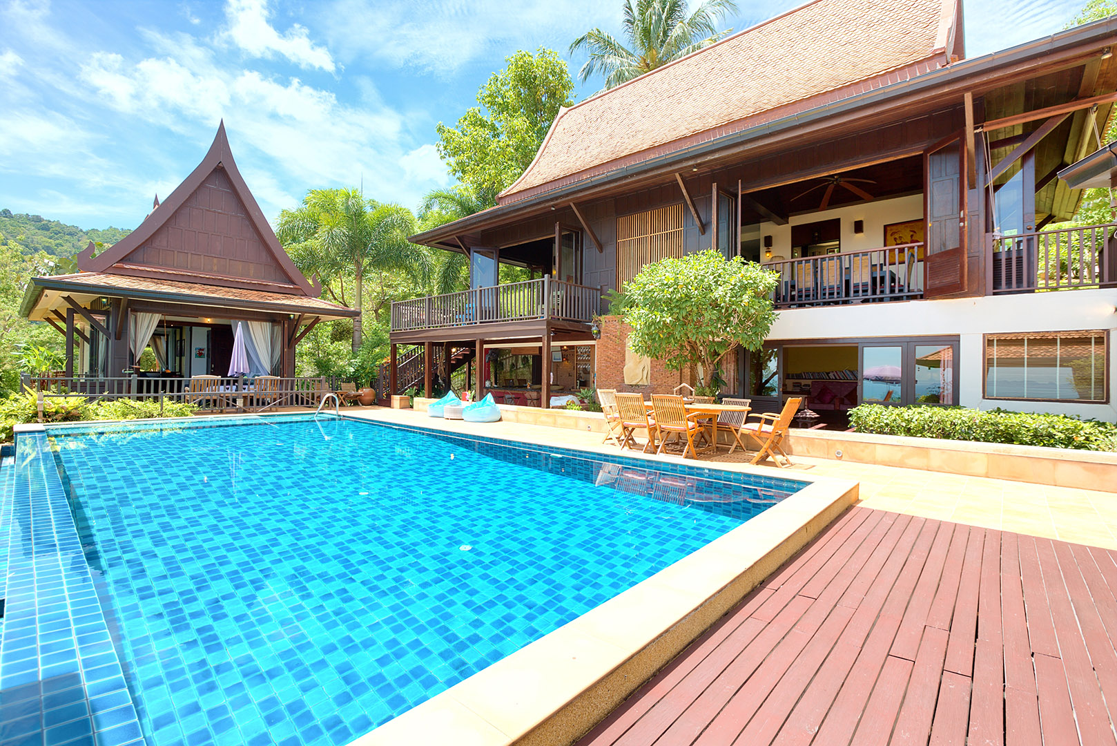 Thai Teak 5 Bedroom Seaview Pool Villa in Nathon for sale: Thai Teak 5 Bedroom Seaview Pool Villa in Nathon for sale