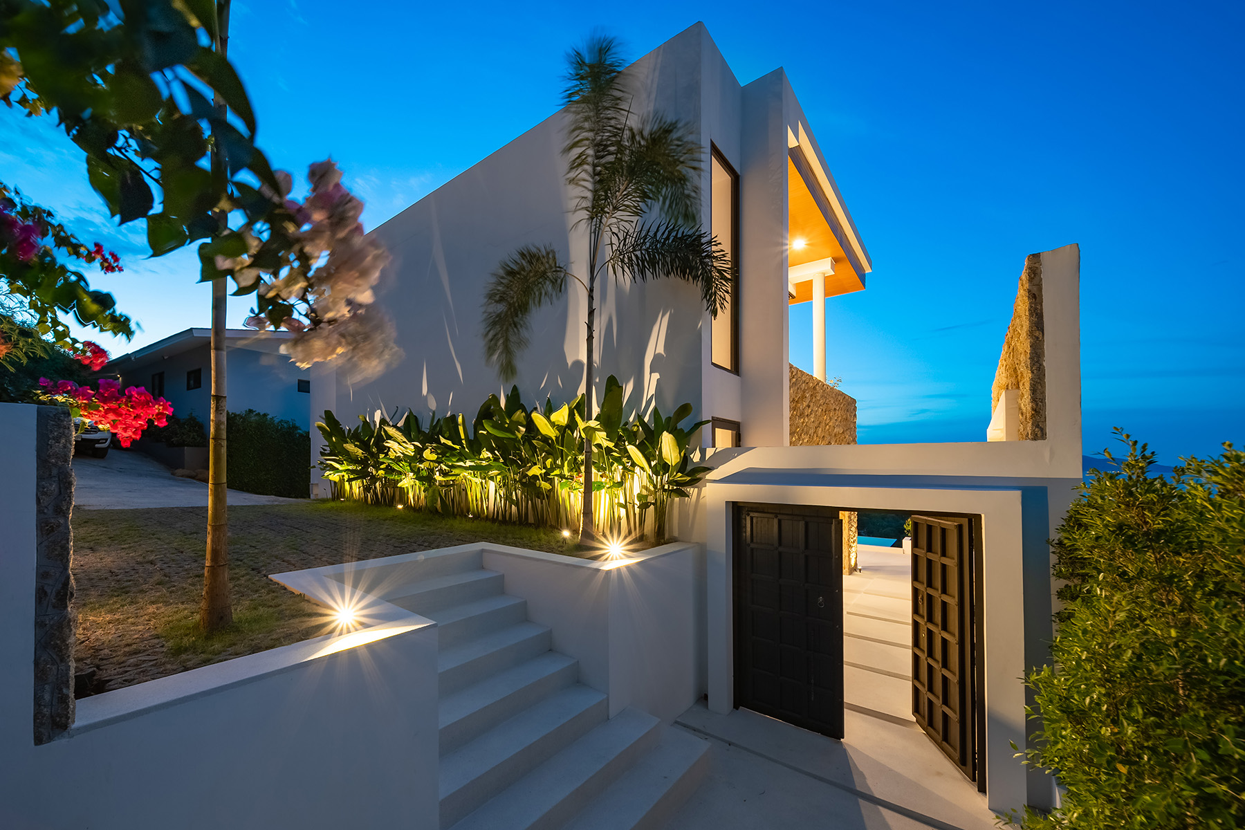 (SOLD) Enchanting 3 Bedroom Seaview Pool Villa in Bophut for sale