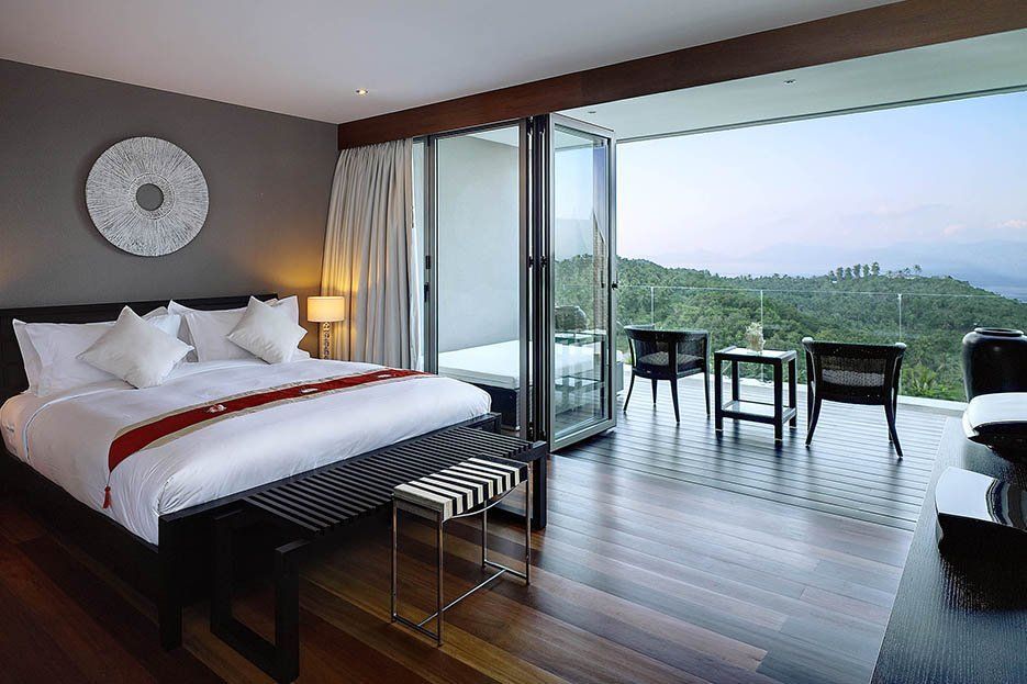 Suralai Villa - Modern Thai 6 Bedroom Seaview Pool Villa in Bophut for sale