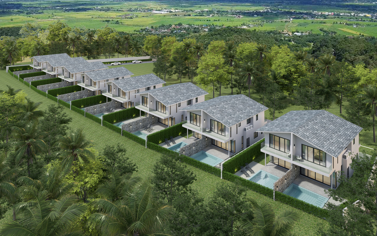 (SOLD) The Hideaway - 3 Bedroom Semi-Detached Pool Villa in Bophut for sale 