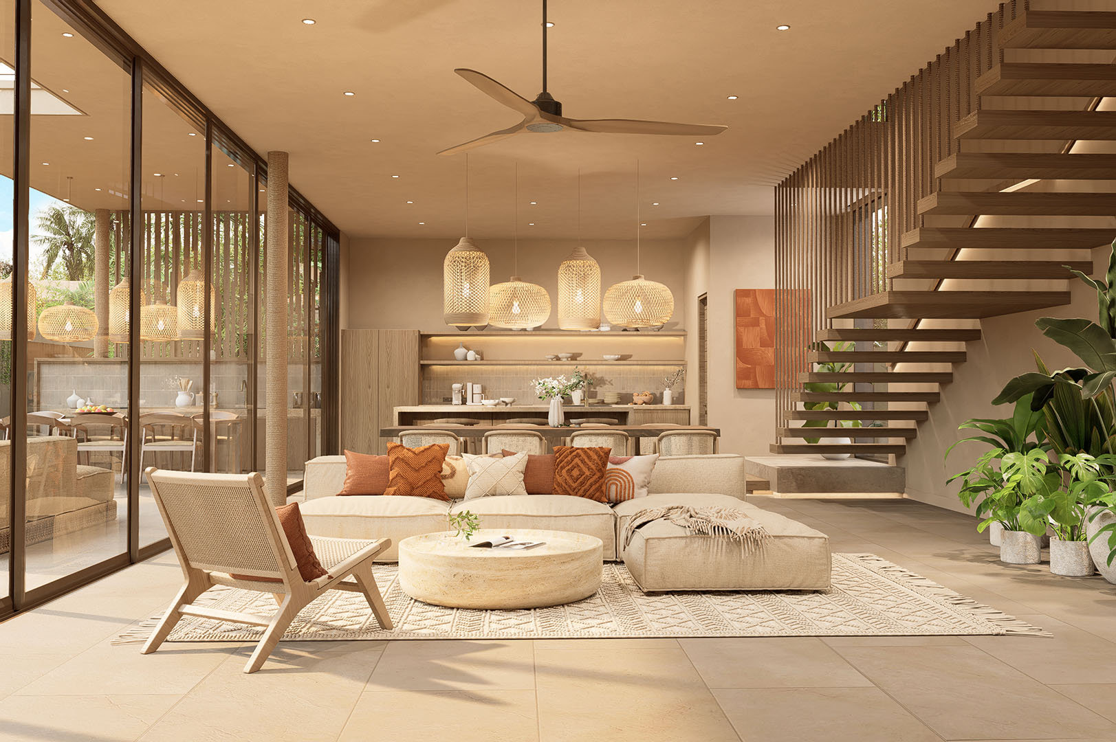 Pacific Noma – Beachside 4 to 5 Bedroom Garden Pool Villa in Maenam: Pacific Noma – Beachside 4 to 5 Bedroom Garden Pool Villa in Maenam