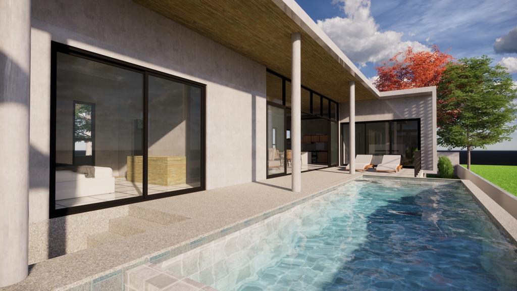 (SOLD) Modernistic 3 Bedroom Garden Pool Villa in Maenam for sale 