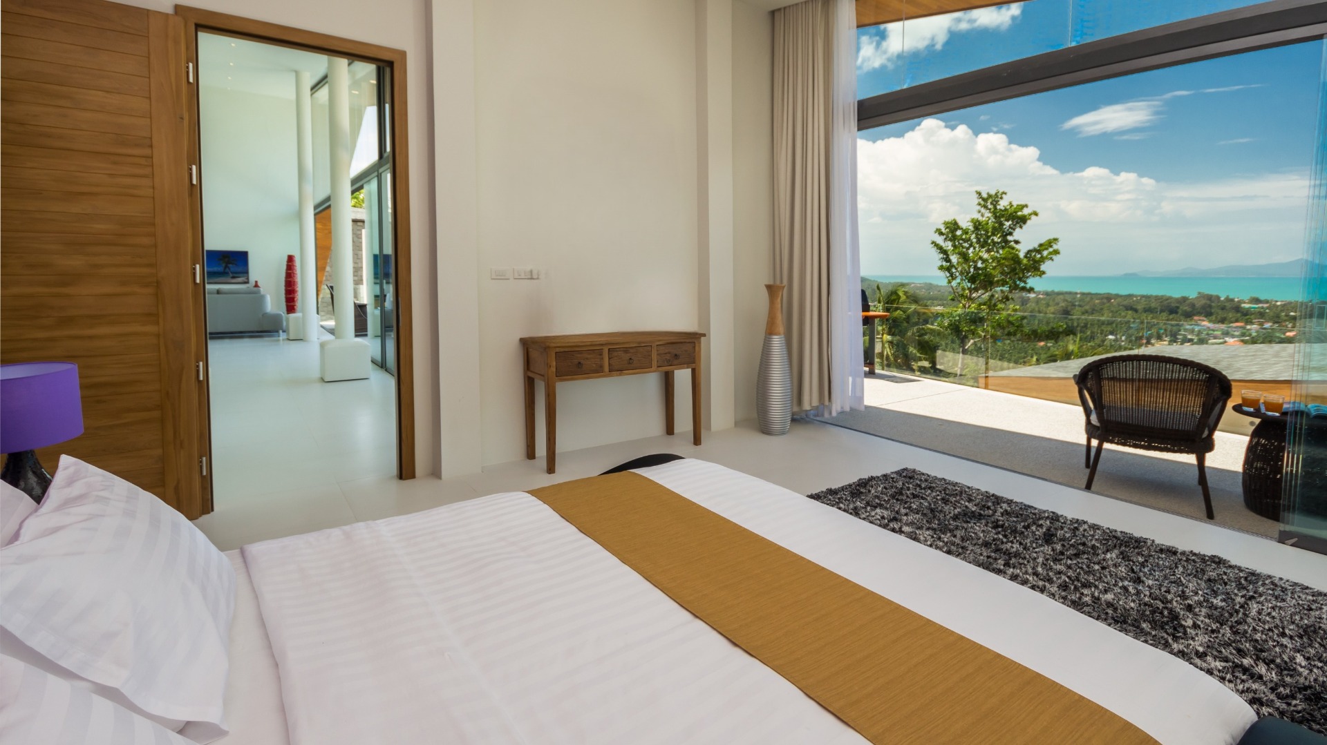 Supreme 4+1 Bedroom Seaview Pool Villa in Maenam for Sale