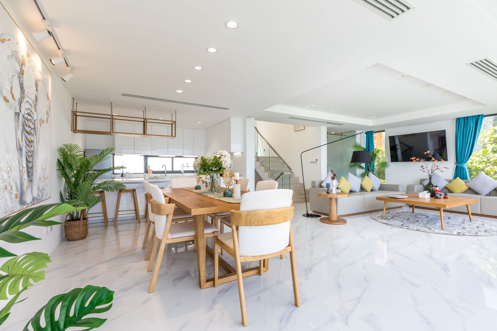 The Wave 2 - Modern 3 Bedroom Semi-Detached Seaview Pool Villa in Chaweng Noi for sale