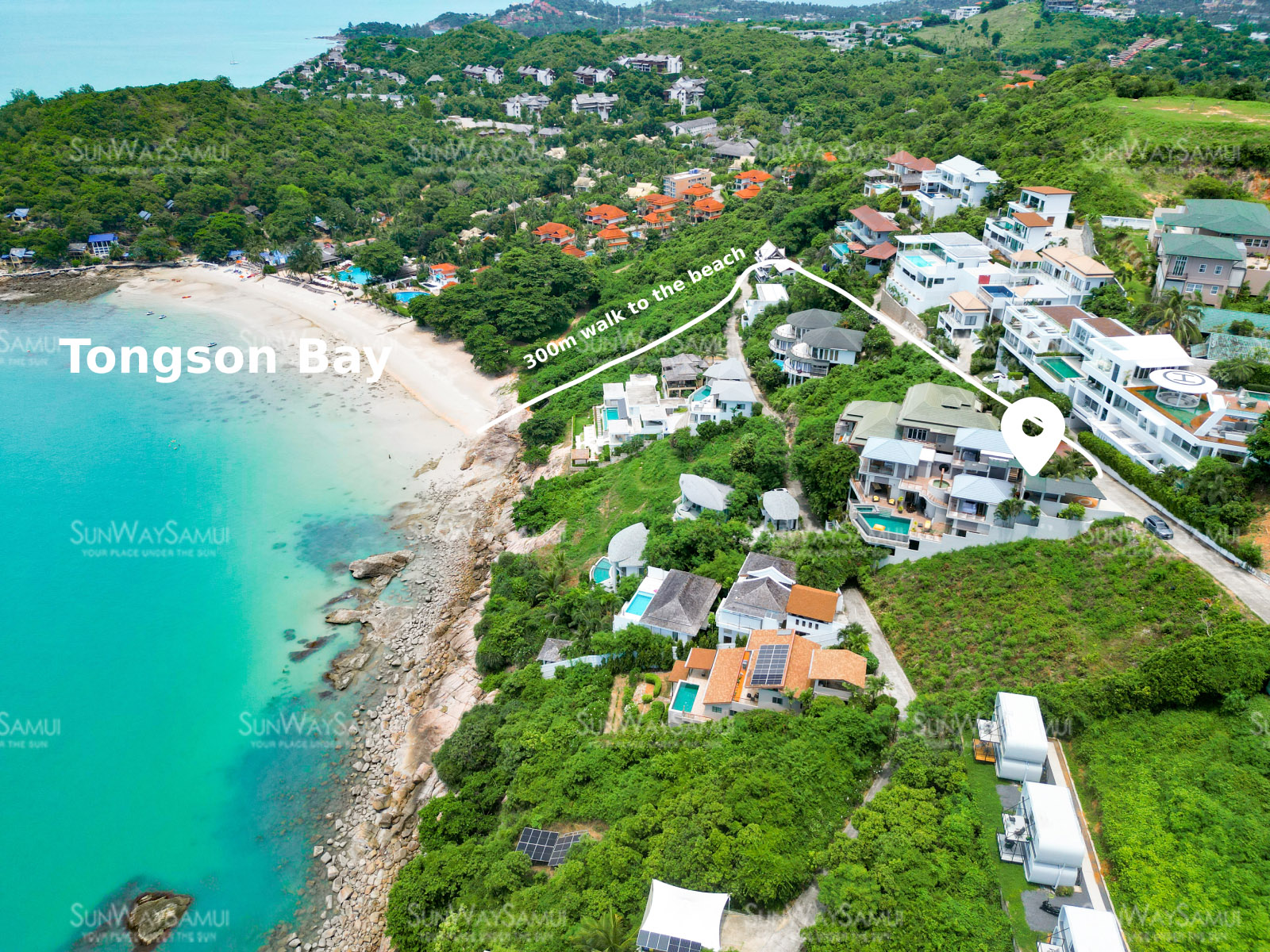 Villa Azure – Exclusive 5 Bedroom Seaview Villa in Tongson Bay for sale: Villa Azure – Exclusive 5 Bedroom Seaview Villa in Tongson Bay for sale