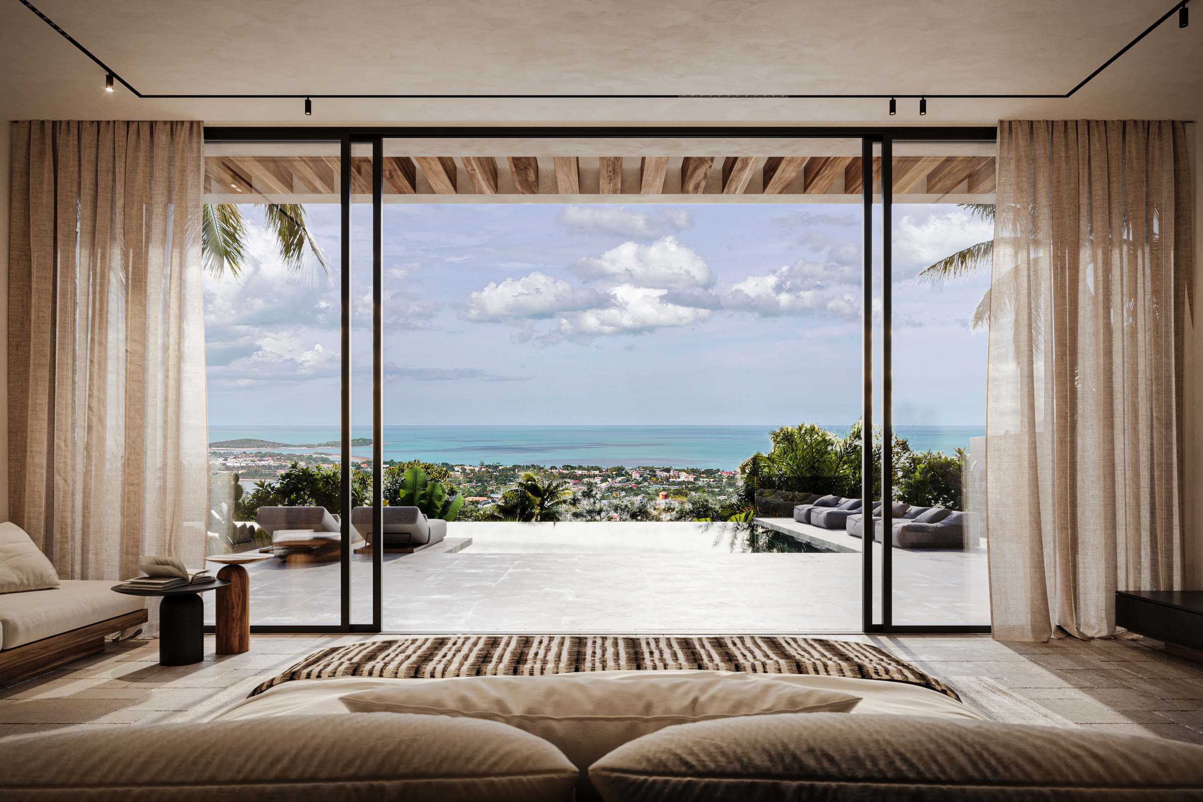 Jaya Villa – Luxurious Mediterranean 4 Bedroom Seaview Pool Villa in Chaweng 