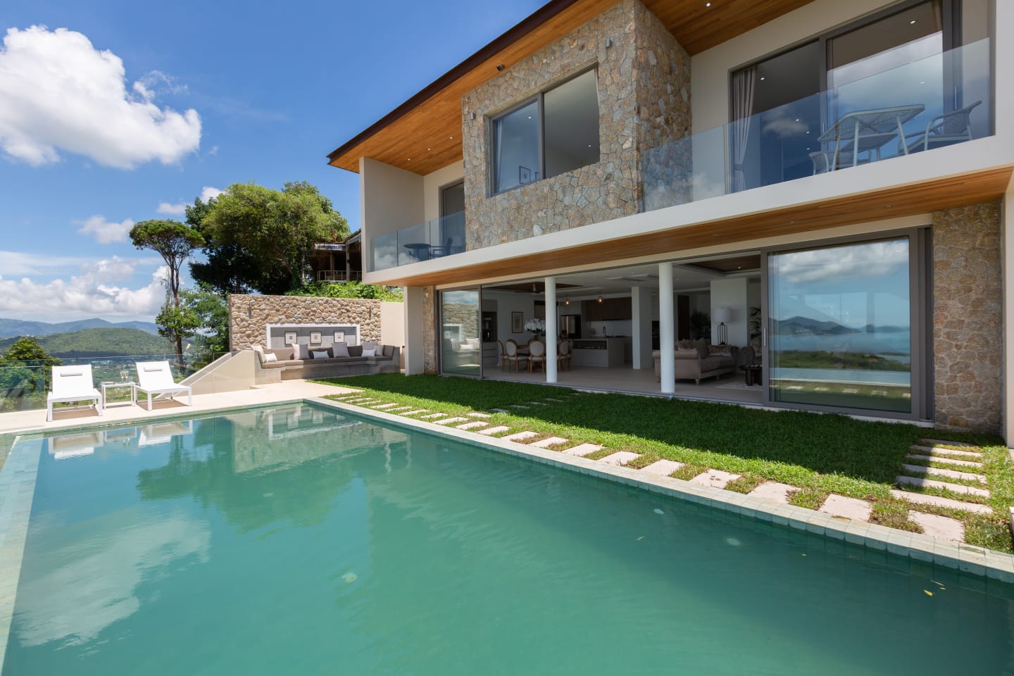 The Landmark - Spectacular 4 Bedroom Seaview Pool Villa in North Chaweng for sale