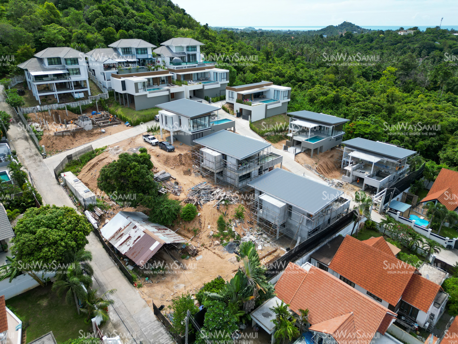 Samui Hillside Village – 3 Bedroom Mountain-view Pool Villa in Bophut for sale 