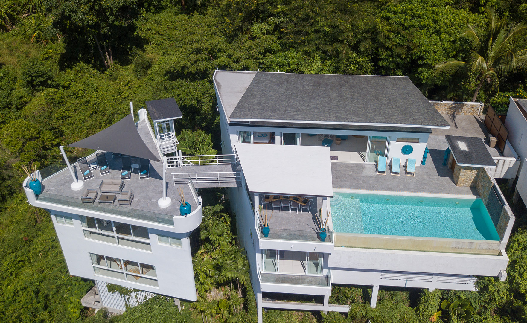 Chic 5 Bedroom Seaview Pool Villa in Chaweng for Sale