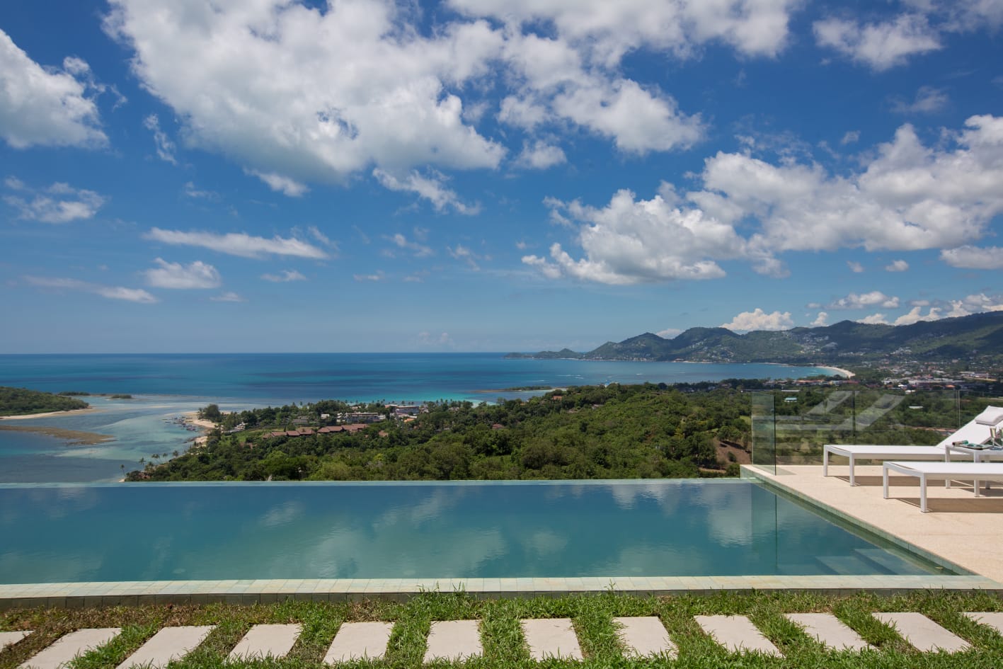 The Landmark - Spectacular 4 Bedroom Seaview Pool Villa in North Chaweng for sale