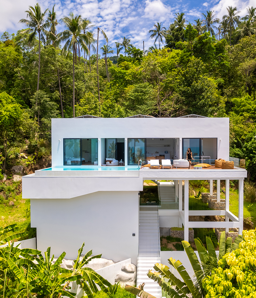 Minimalist 2 Bedroom Seaview Pool Villa with Expansion Potential in Chaweng Noi for sale