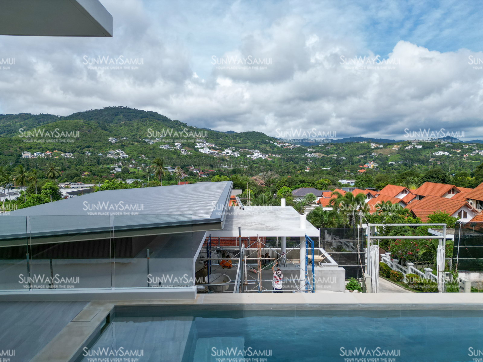 Samui Hillside Village – 3 Bedroom Mountain-view Pool Villa in Bophut for sale 