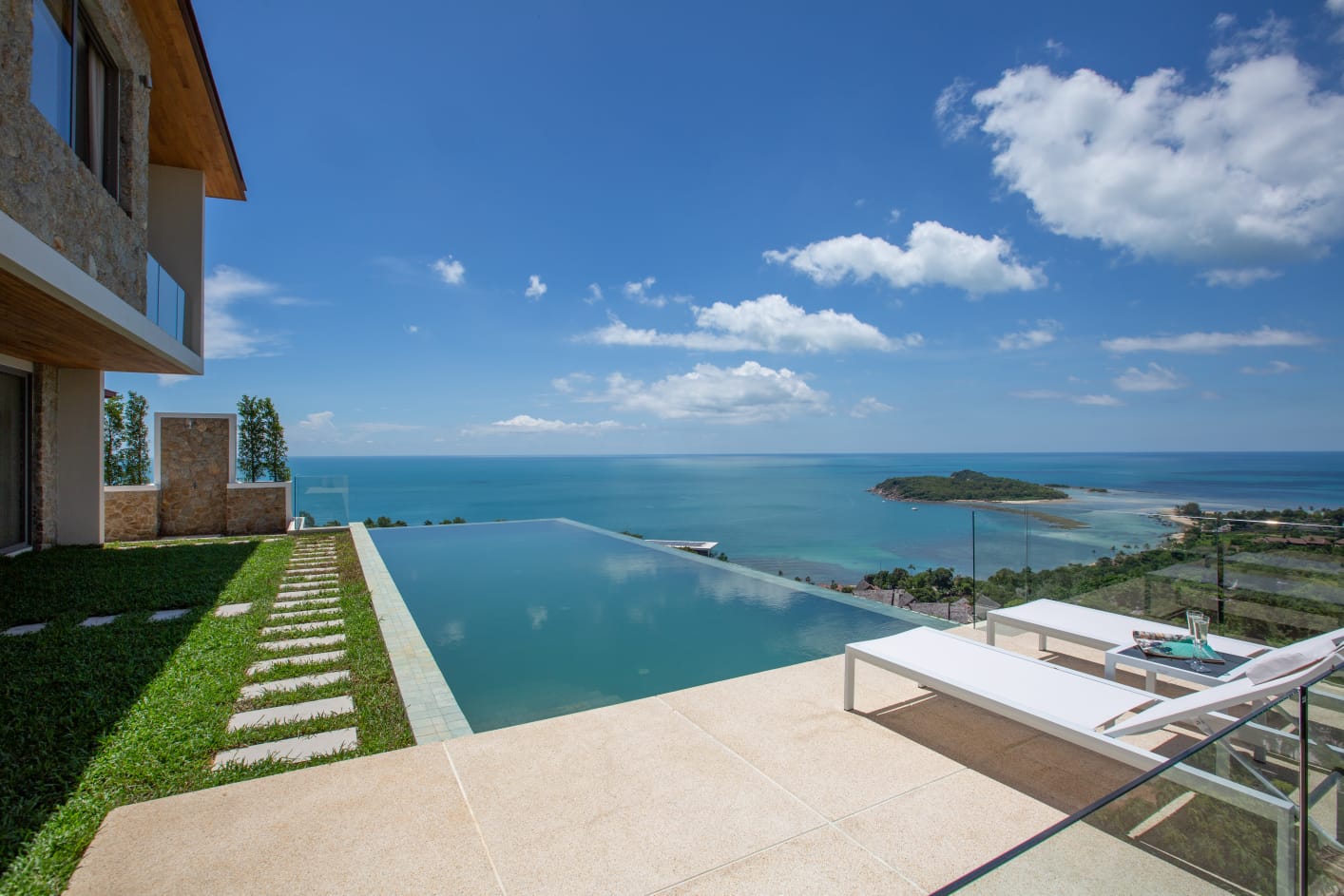 The Landmark - Spectacular 4 Bedroom Seaview Pool Villa in North Chaweng for sale