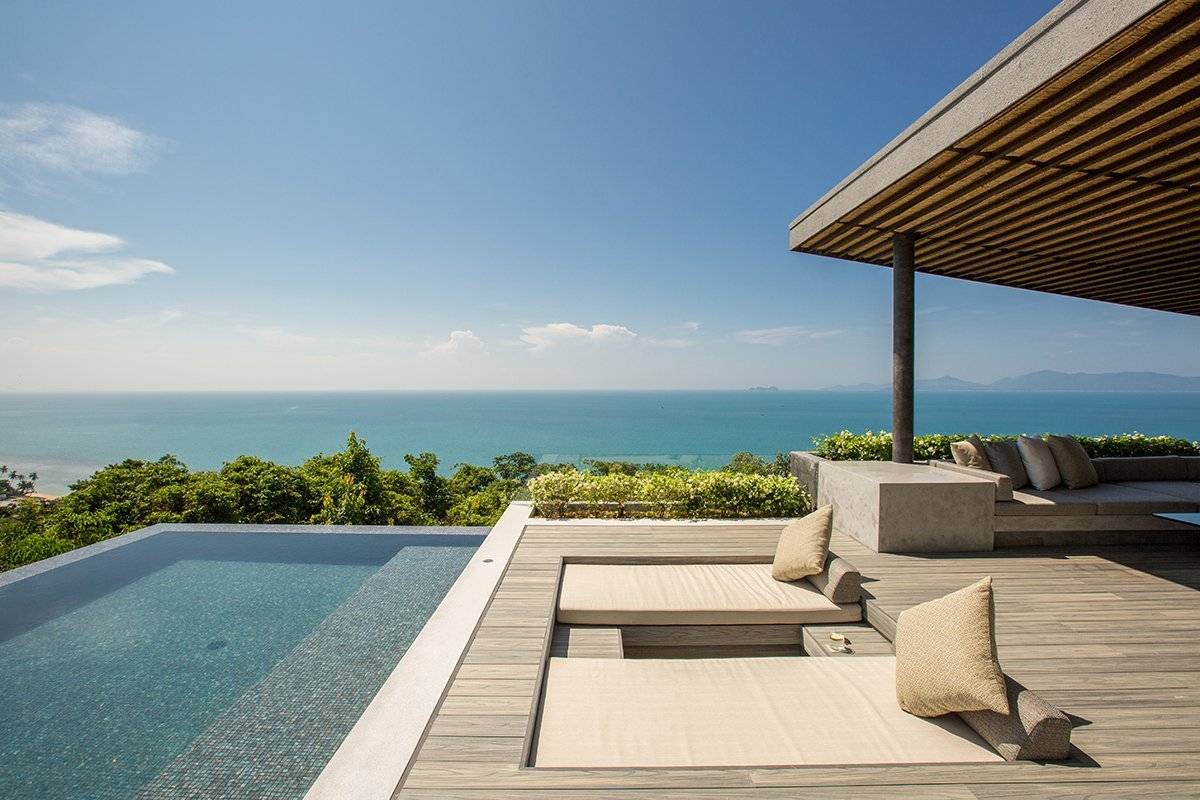 (SOLD) Villa Raku - World renowned designer four bedroom seaview villa for sale in Koh Samui