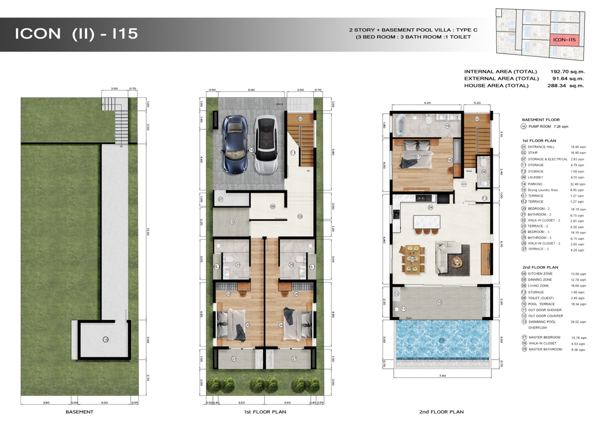 Paragon Phase 2 - 3 Bedroom Seaview Pool Villa in Fishermen’s Village for sale