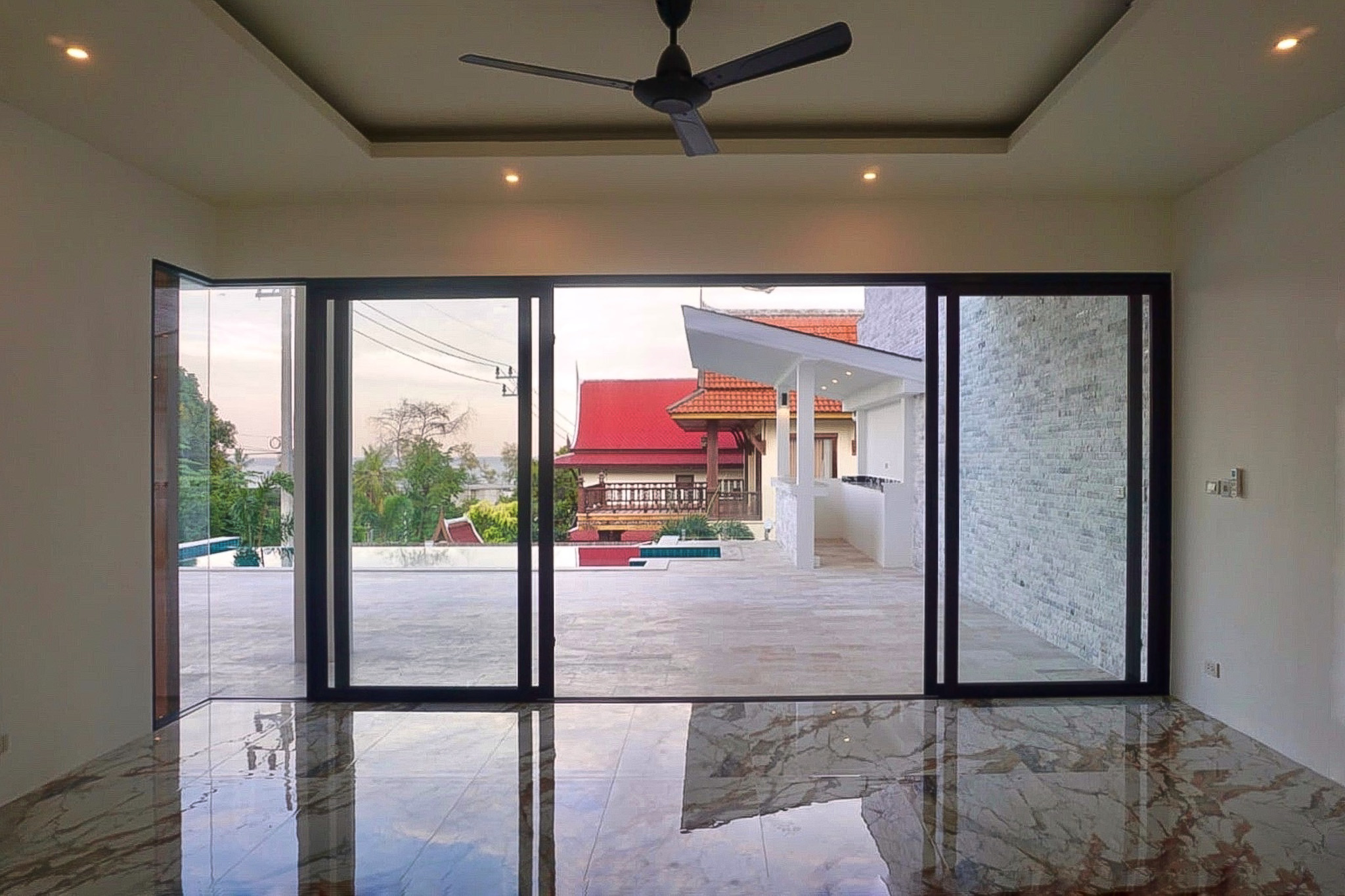 Villa Gabriela – Duplex Beachside Pool Villa with Partial Sea View in Choengmon for Sale