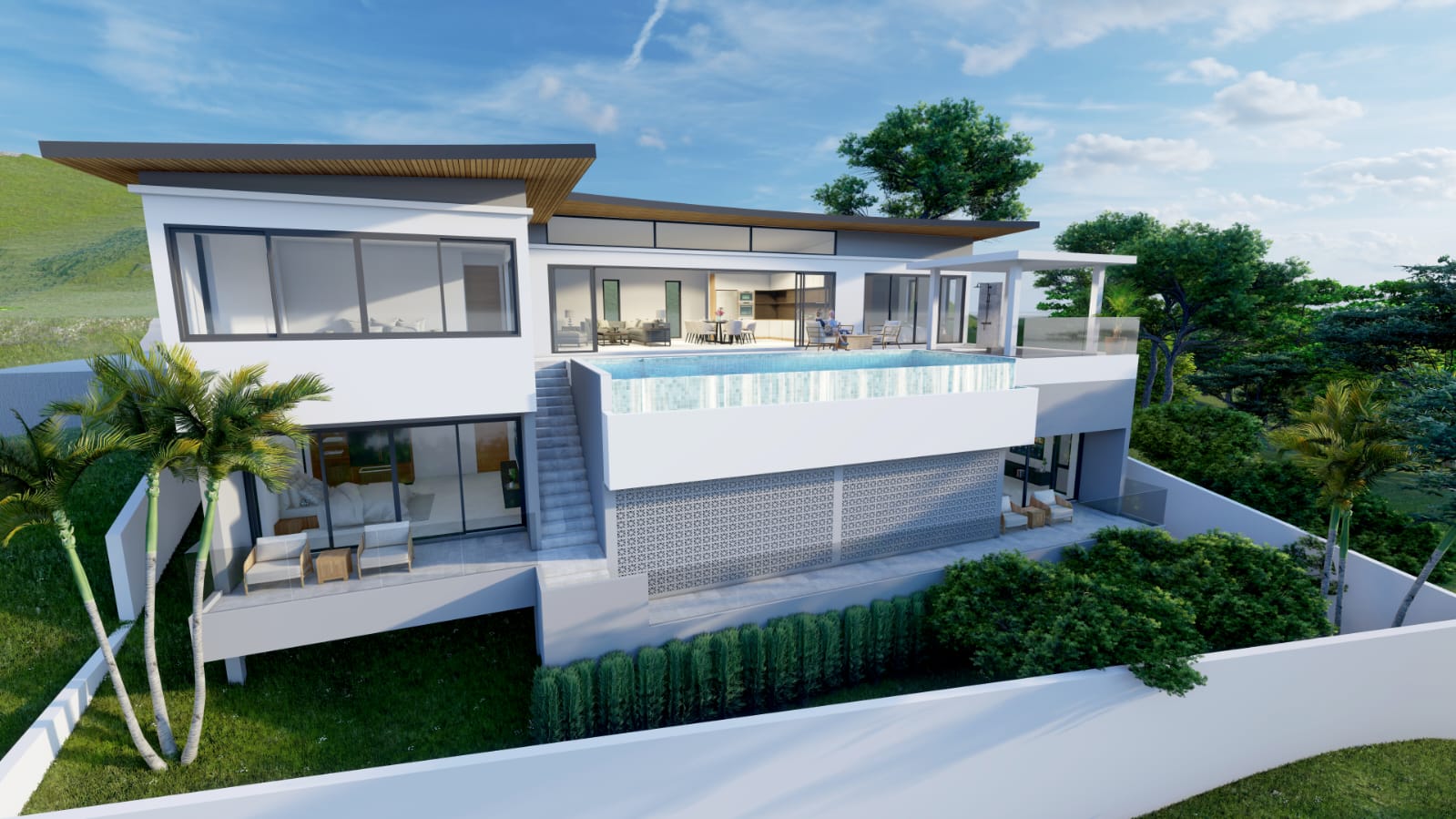 (SOLD) Bespoke 4 Bedroom Seaview Villa in Chaweng Noi for sale