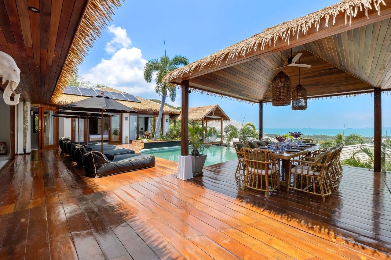 Authentik Villa – Balinese 5 Bedroom Seaview Pool Villa in Bophut: Authentik Villa – Balinese 5 Bedroom Seaview Pool Villa in Bophut