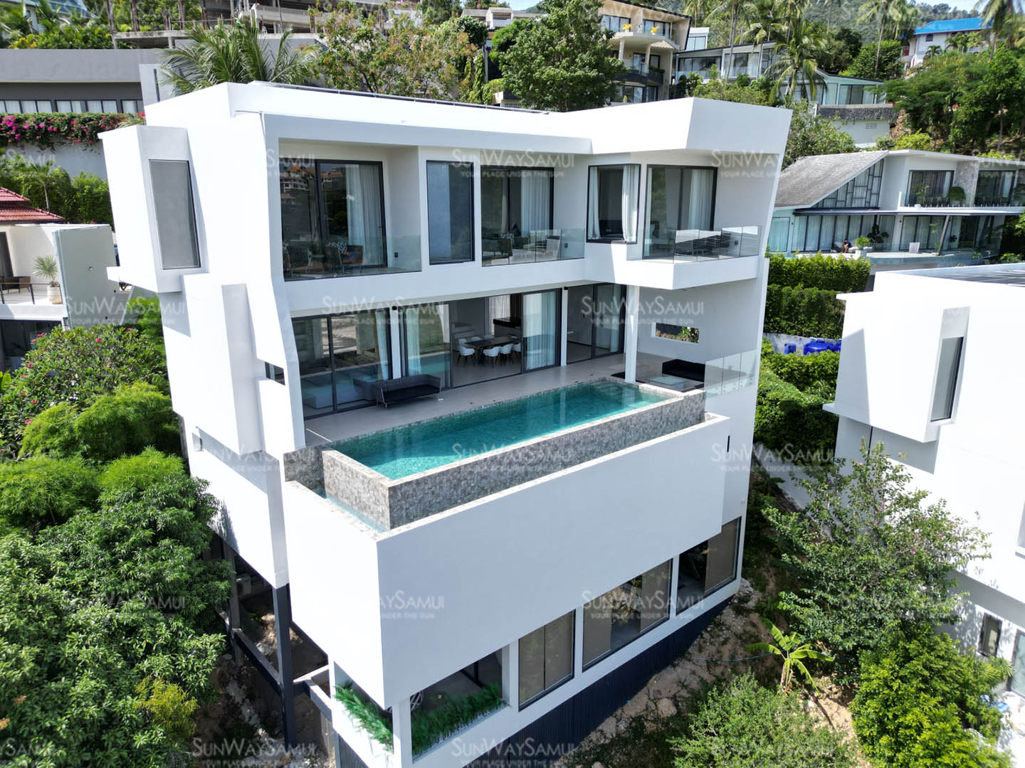 Villa AAA – Brand New 3+1 Bedroom Seaview Pool Villa in Bang Por for sale: Villa AAA – Brand New 3+1 Bedroom Seaview Pool Villa in Bang Por for sale