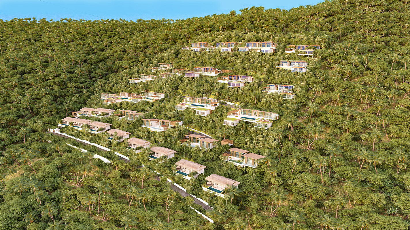 (SOLD) Pacific Palisade - Contemporary Tropical 5 Bedroom Seaview Pool Villas in Bang Por 