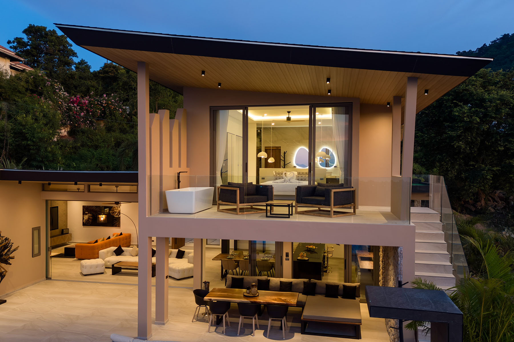 (SOLD) Villa Kelapa – Exquisite 4 Bedroom Seaview Pool Villa in Bophut for sale