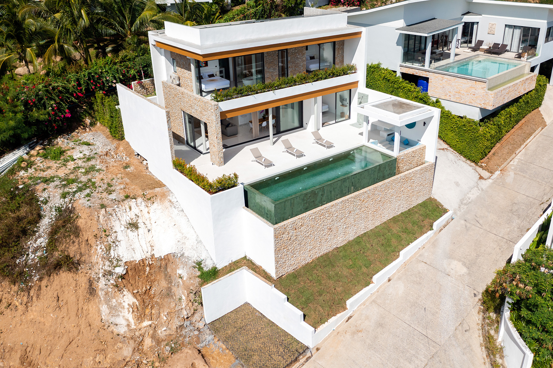 (SOLD) Enchanting 3 Bedroom Seaview Pool Villa in Bophut for sale