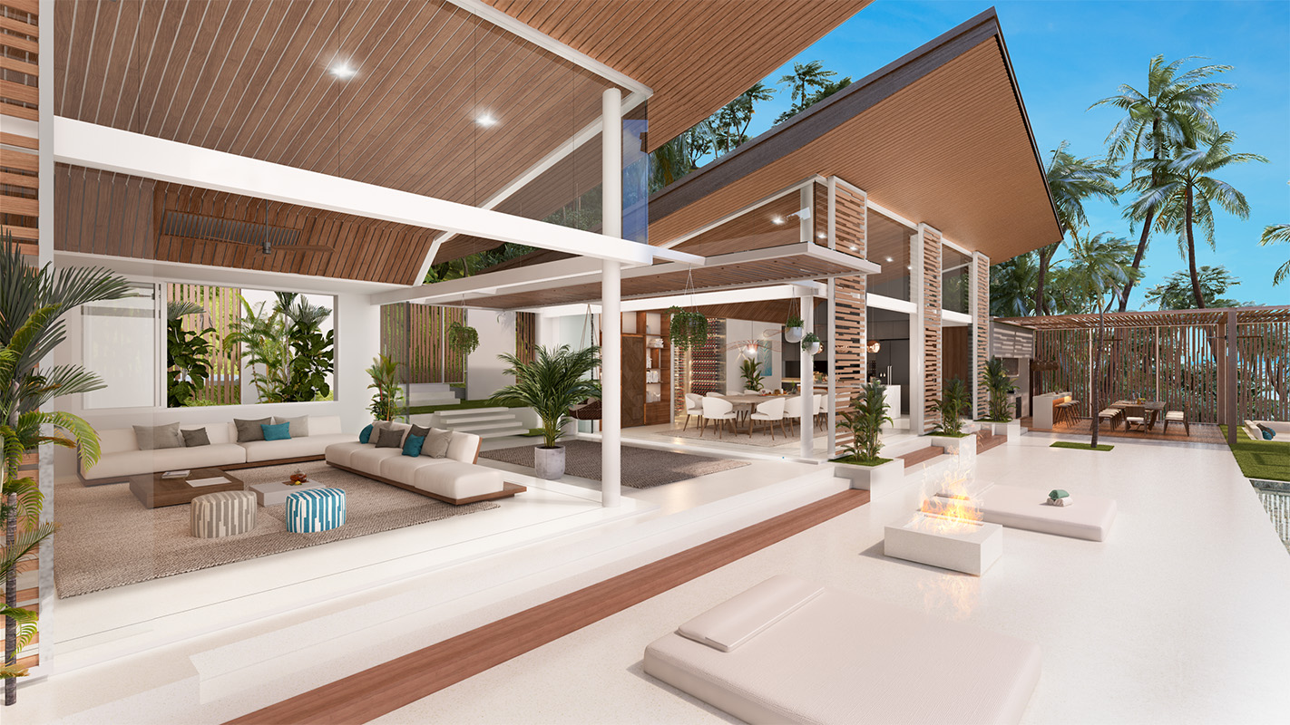 (SOLD) Pacific Palisade - Contemporary Tropical 6 to 7 Bedroom Seaview Pool Villas in Bang Por 