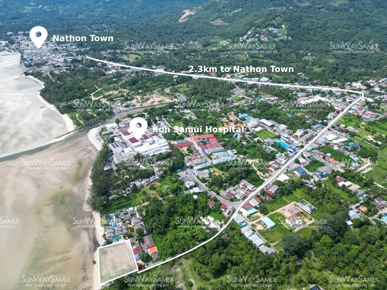 High-Potential Beachfront Land with Wide Frontage in Nathon for sale: High-Potential Beachfront Land with Wide Frontage in Nathon for sale