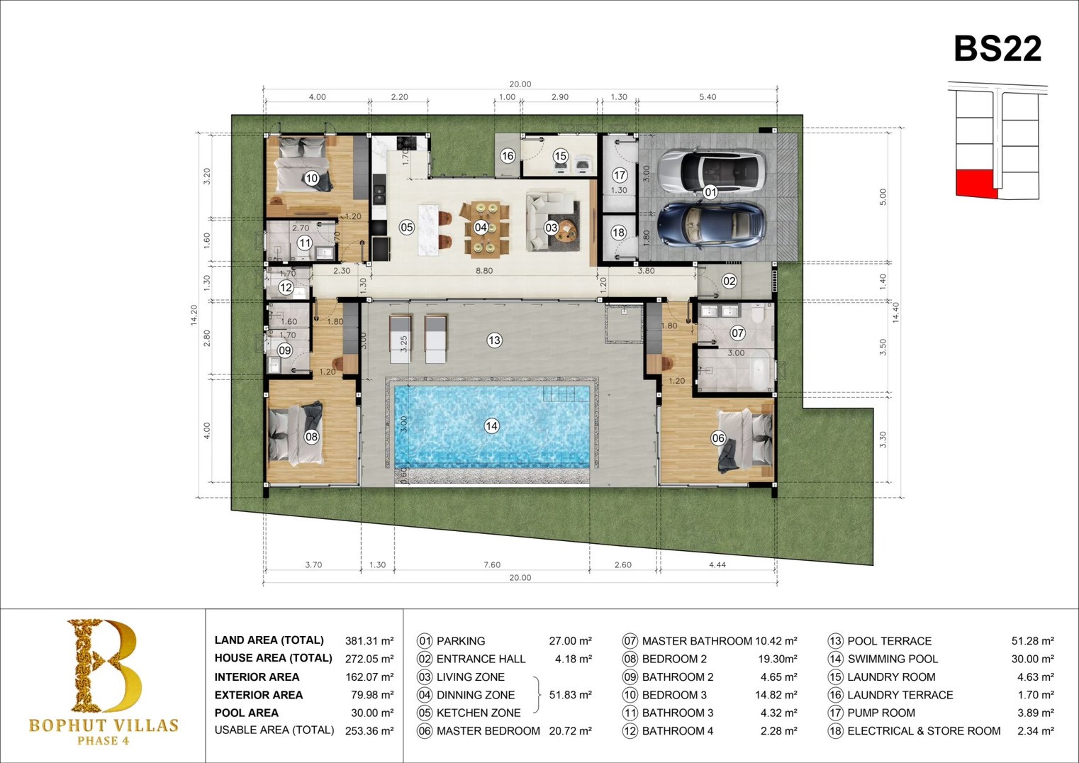 Baansuay Bophut Phase 4 – Prime location 3 Bedroom Villas near Fishermen’s Village: Baansuay Bophut Villas – Prime location villas near Fishermen’s Village