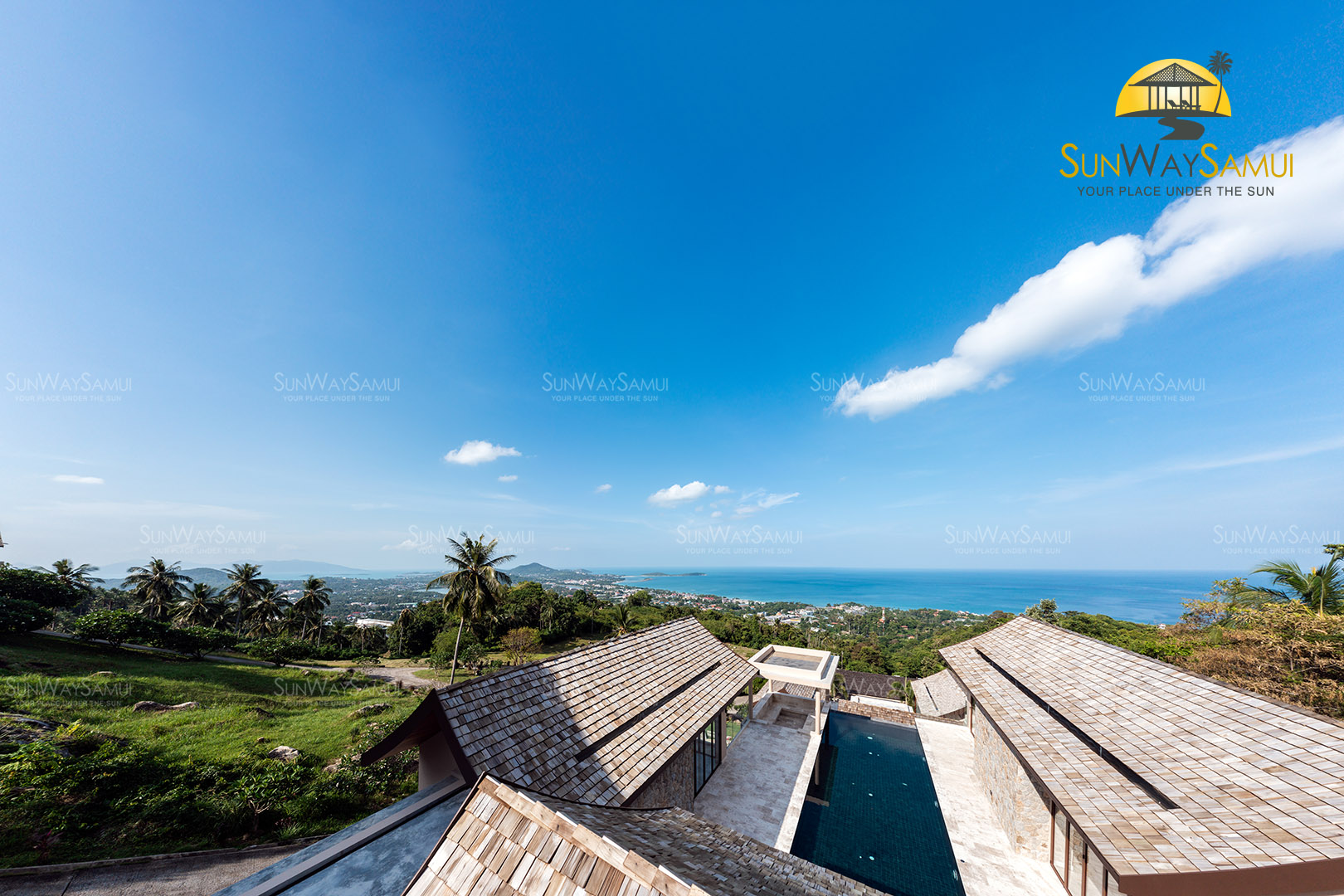 (SOLD) Villa Delapan - Traditional Tropical 3 Bedroom Seaview Pool Villa in Chaweng Noi For Sale