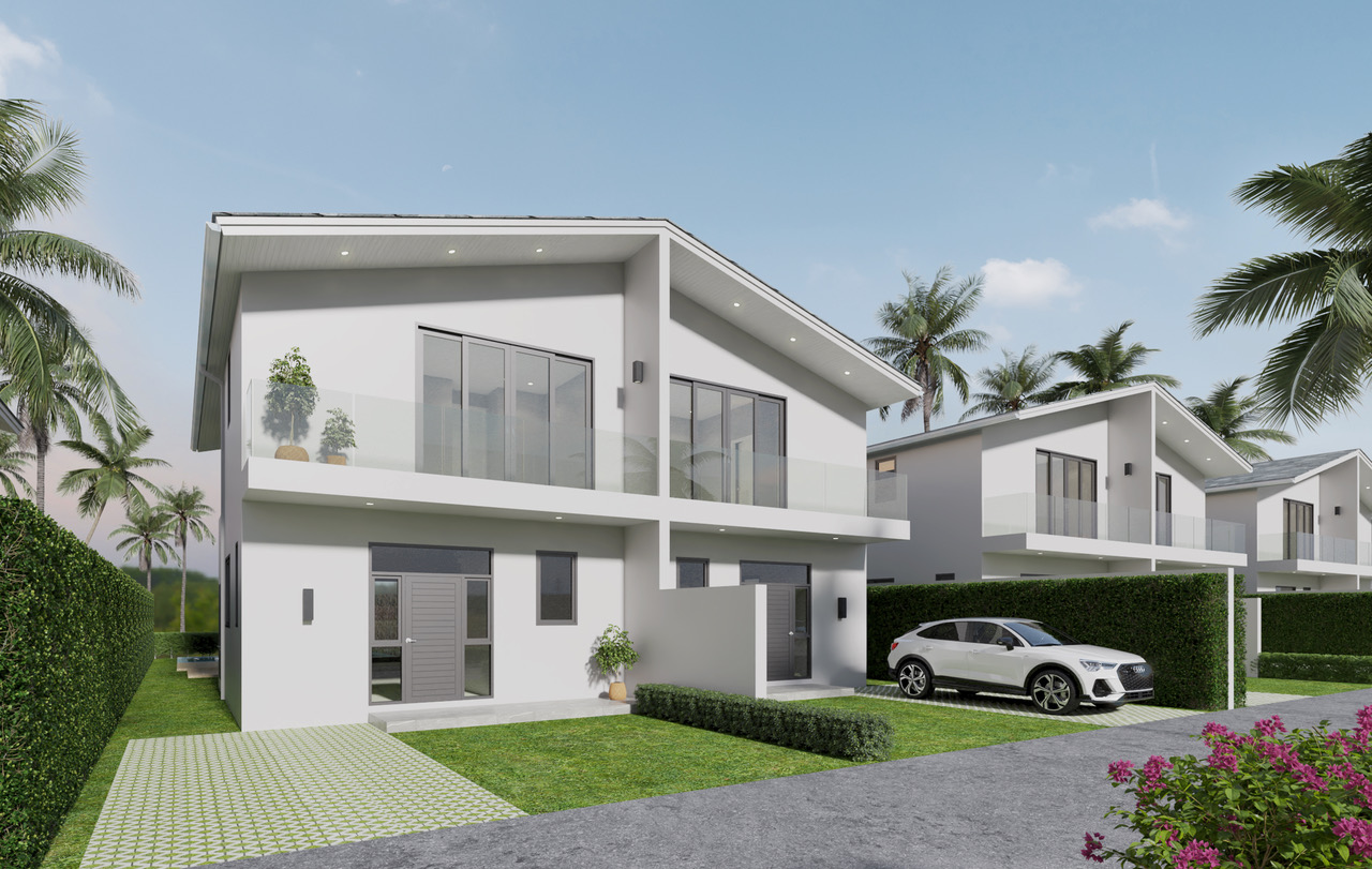 (SOLD) The Hideaway - 3 Bedroom Semi-Detached Pool Villa in Bophut for sale 