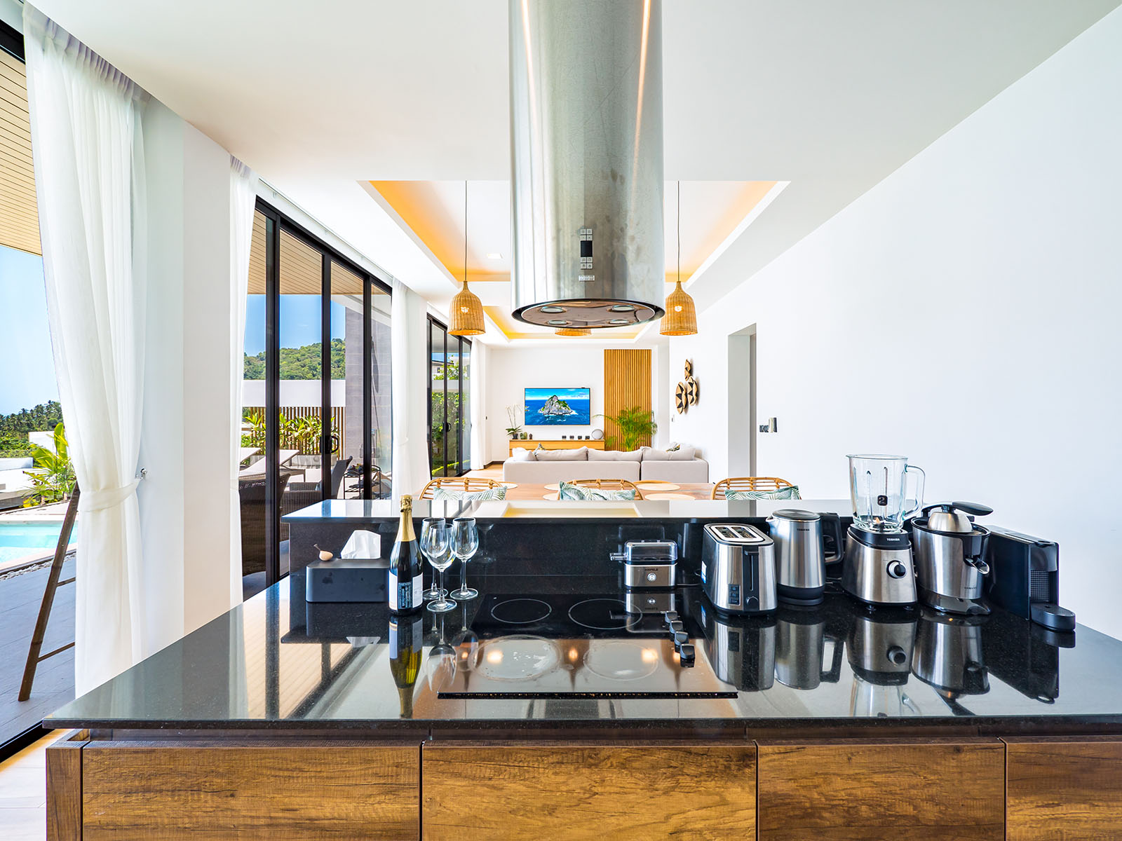 (PRICE REDUCED!) Verano Residence - Contemporary 3+1 Bedroom Seaview Pool Villa in Chaweng Noi for Sale