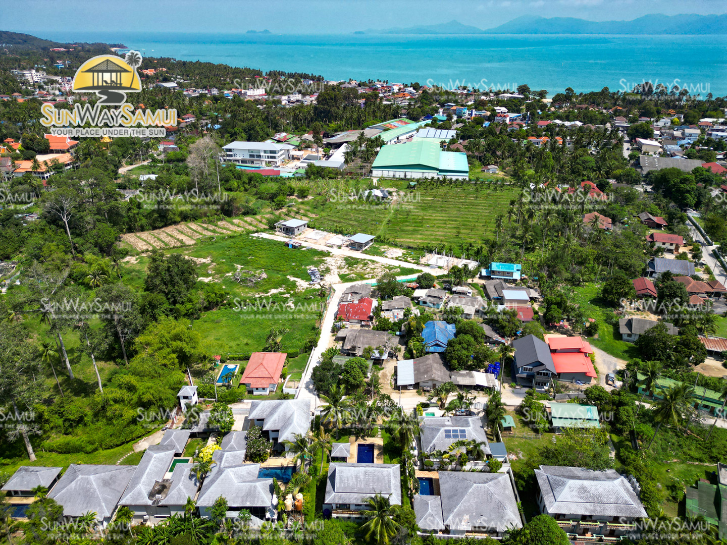 Comfortable 3 Bedroom Garden Pool Villa with 800 sqm land in Maenam for sale