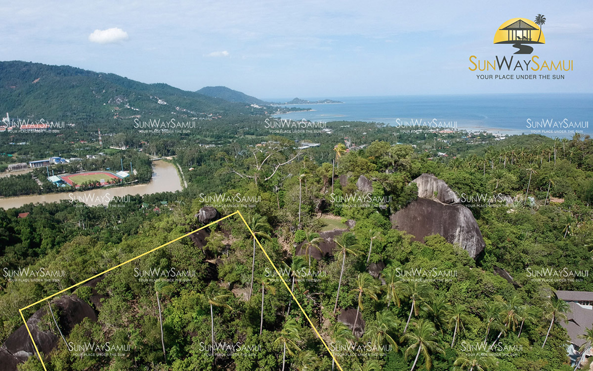 (SOLD) 2888 sqm Mountain Top Seaview Land in Laem Sor for sale