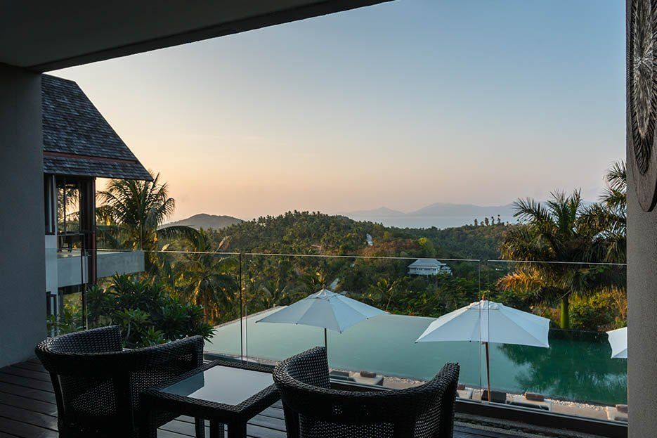 Suralai Villa - Modern Thai 6 Bedroom Seaview Pool Villa in Bophut for sale