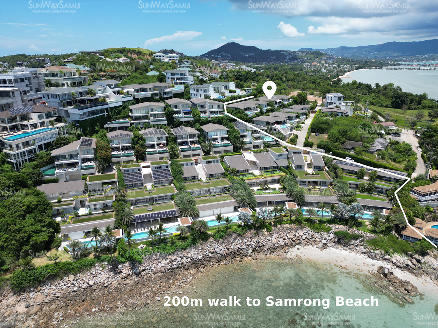Bayside BB3 – Beachside 5 Bedroom Seaview Pool Villa in Samrong Bay for sale: Bayside BB3 – Beachside 5 Bedroom Seaview Pool Villa in Samrong Bay for sale