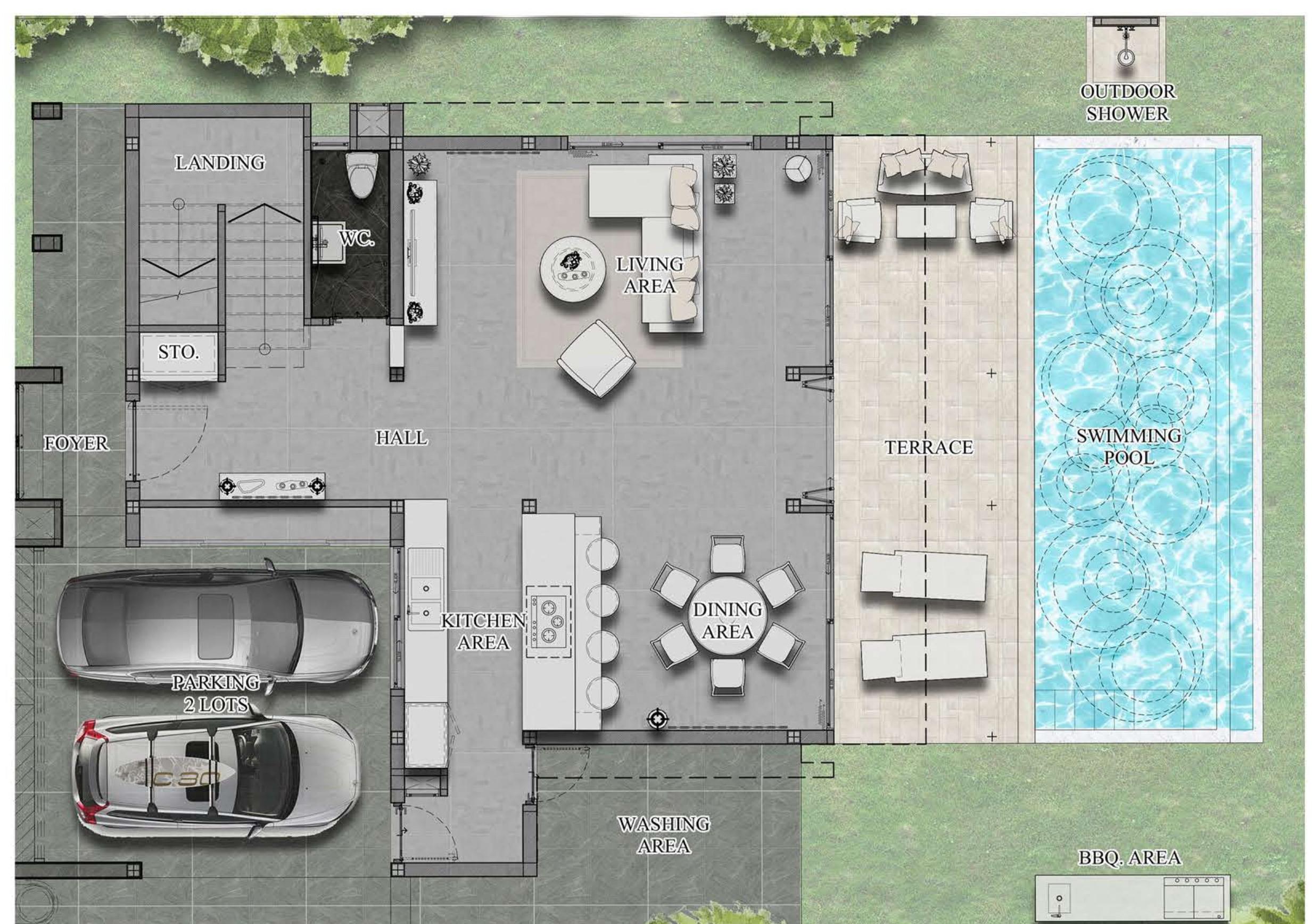 Vova Village – Harmonious 3 Bedroom Garden Pool Villa in Chaweng for Sale