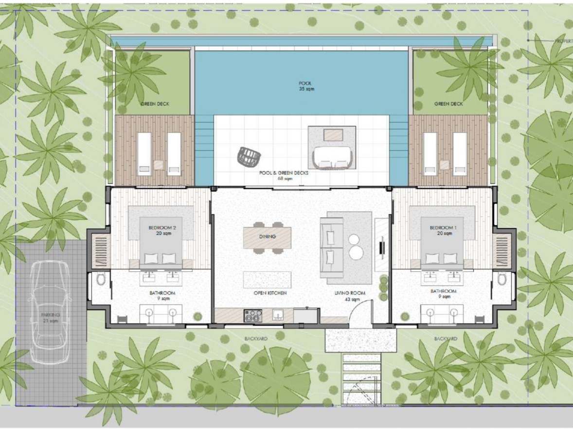Villa Bohemian –  Tropical 2 Bedroom Seaview Pool Villa in Bang Por for sale: Villa Bohemian –  Tropical 2 Bedroom Seaview Pool Villa in Bang Por for sale
