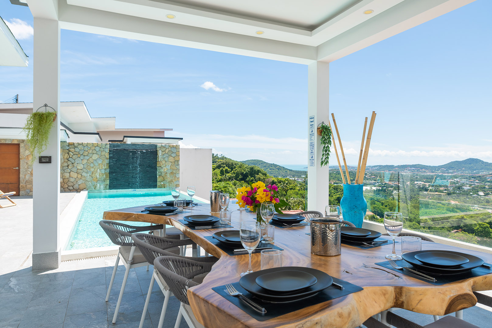 Chic 5 Bedroom Seaview Pool Villa in Chaweng for Sale