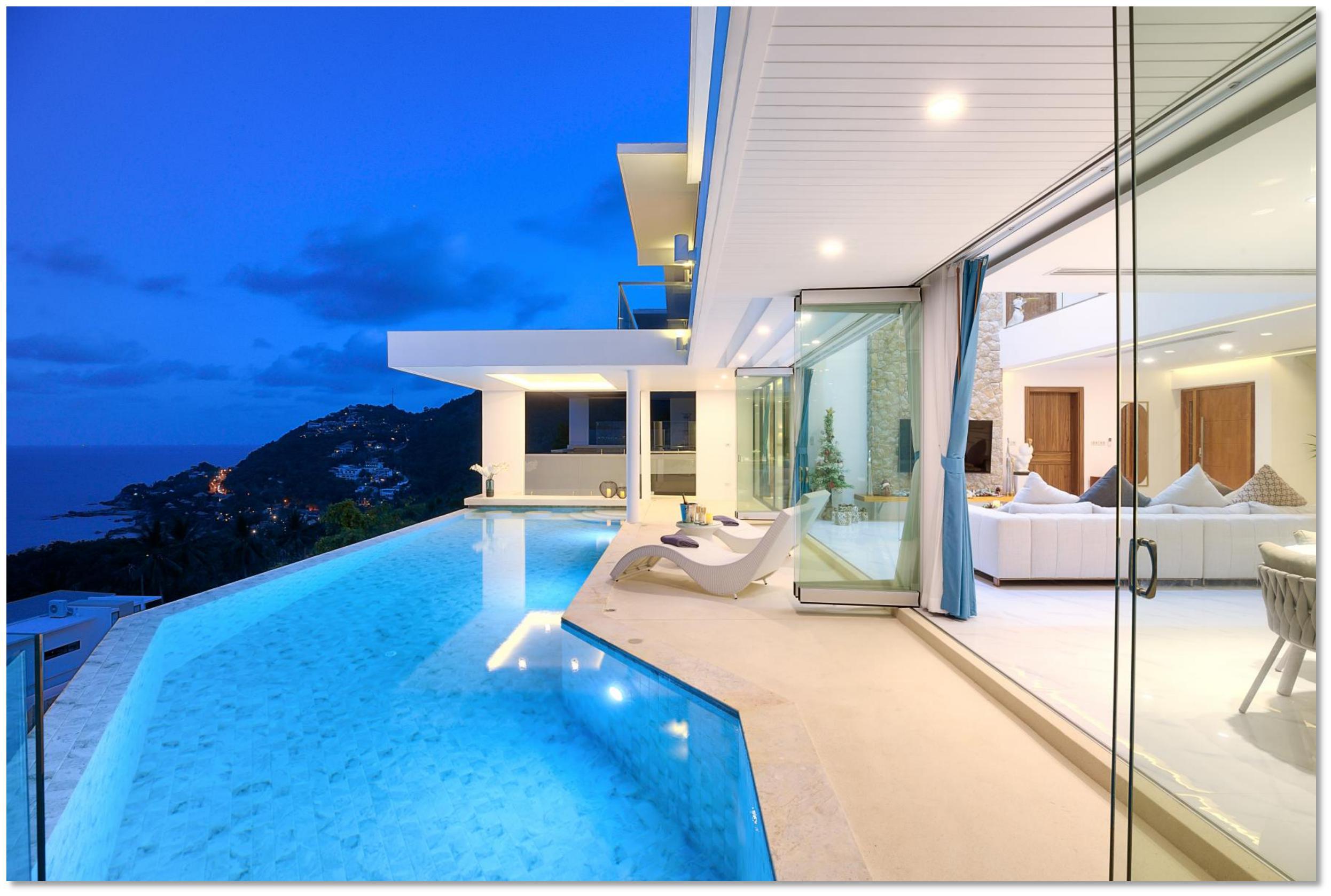 The Wave 2 - Urbane 5 Bedroom Seaview Pool Villa in Chaweng Noi for sale