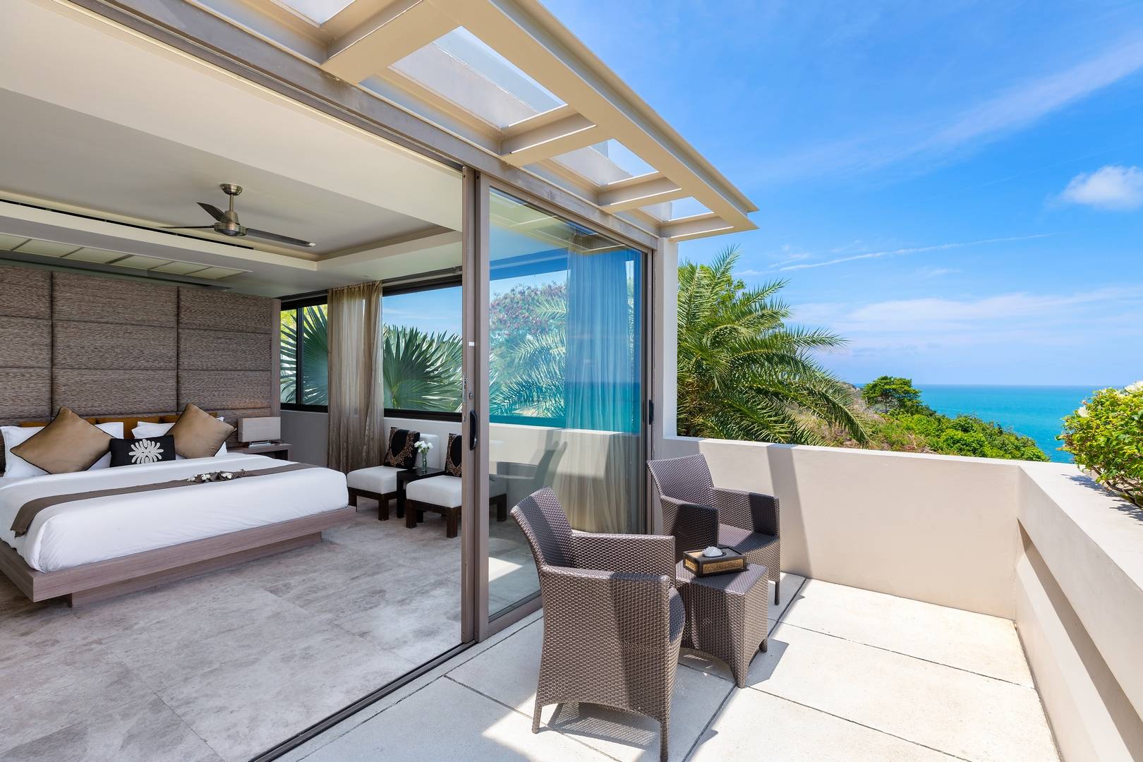 Napa Villa - Contemporary 4 Bedroom Seaview Pool Villa in North Chaweng for sale