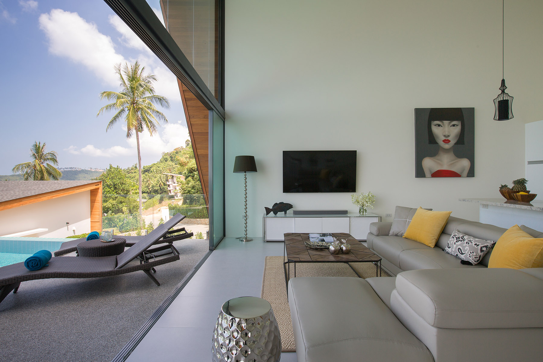 Azur Samui – Attractive 3 Bedroom Seaview Pool Villa in Maenam for sale