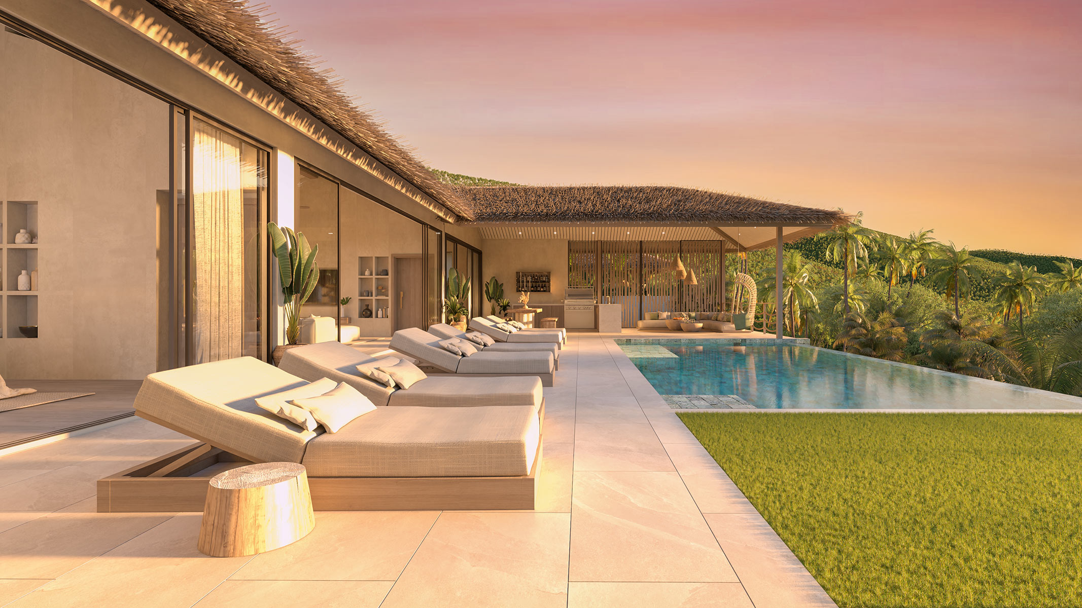 Pacific Sunset – Villa Java 4 Bedroom Seaview Pool Villa in Bang Makham for sale