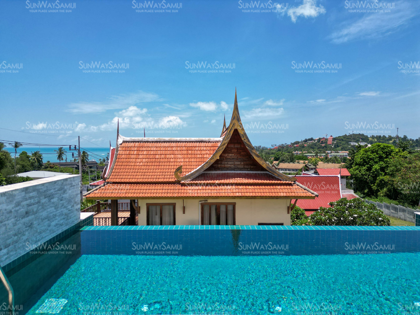 Villa Gabriela – Duplex Beachside Pool Villa with Partial Sea View in Choengmon for Sale