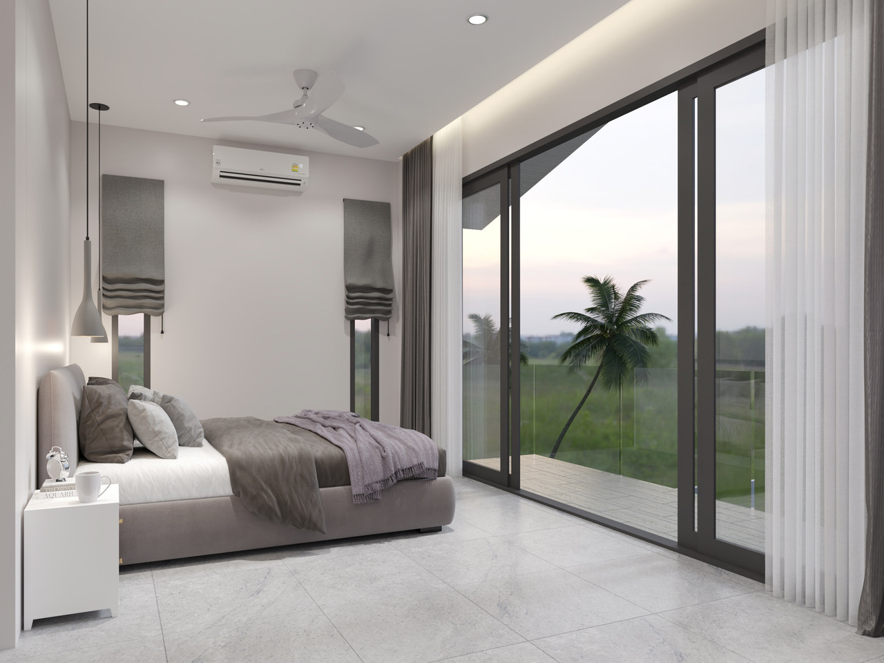 (SOLD) The Hideaway - 3 Bedroom Semi-Detached Pool Villa in Bophut for sale 